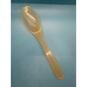VTG Translucent Egg Plastic Serving Spoon Kitsch Retro MCM Kitchenware Utensil